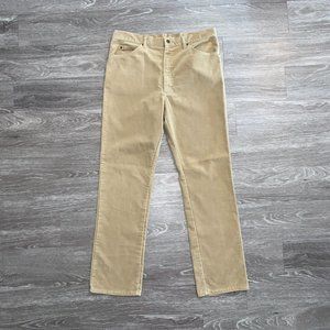 Vintage Brown Mr. Lee Western Corduroy Union Made Riders USA Sz. 38x33